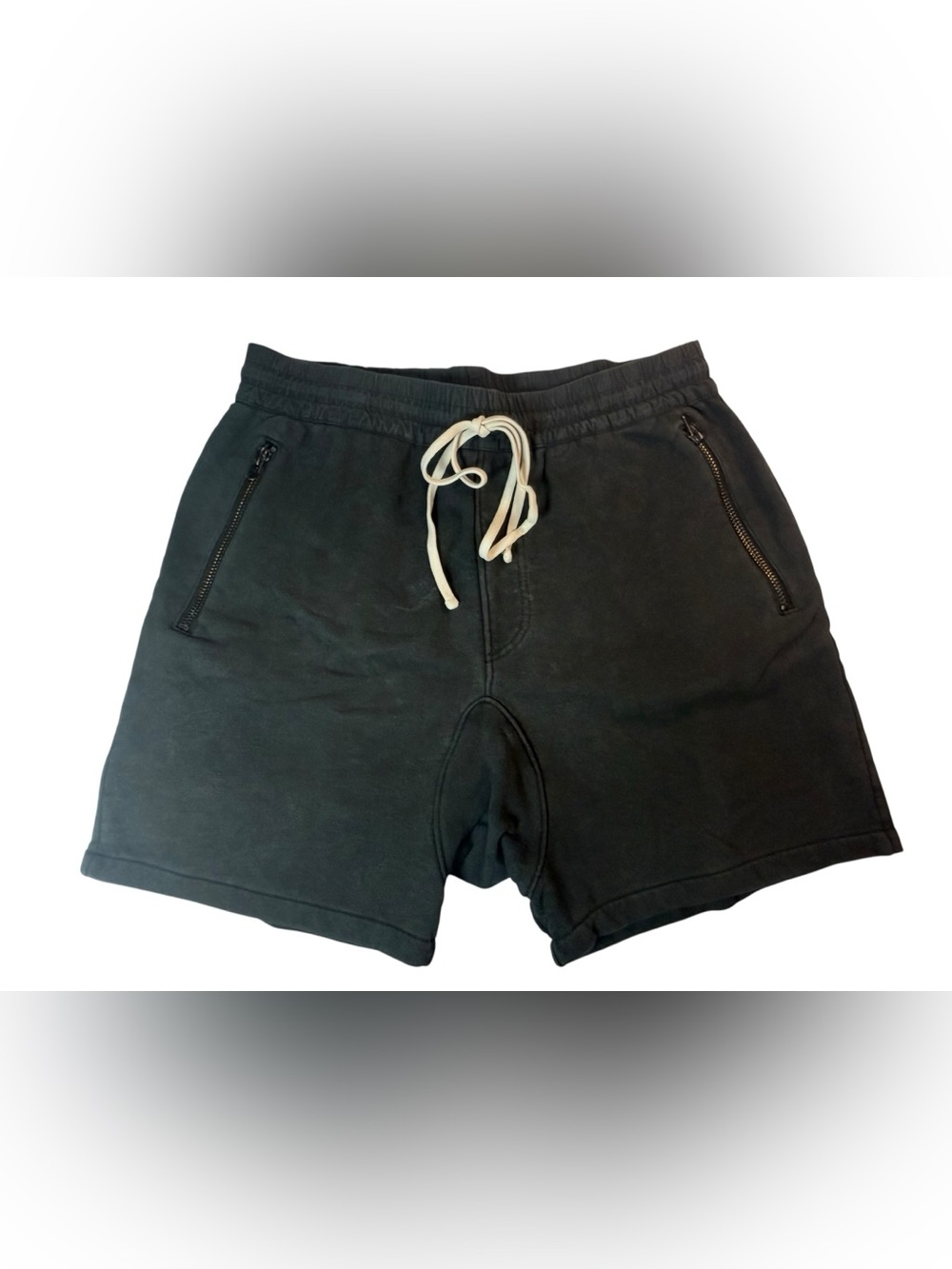 RARE Fear of God FOG Black Heavyweight Sweat Shorts Zip Jerry Lorenzo Size M